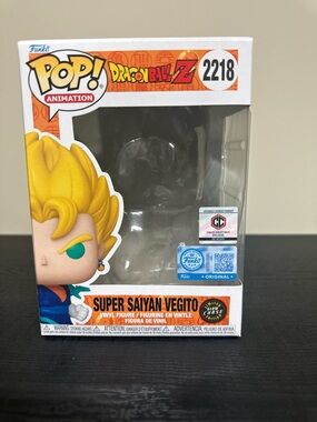 Funko POP! Super Saiyan Vegito #2218 Chalice Chase Box Only & Insert W Protector